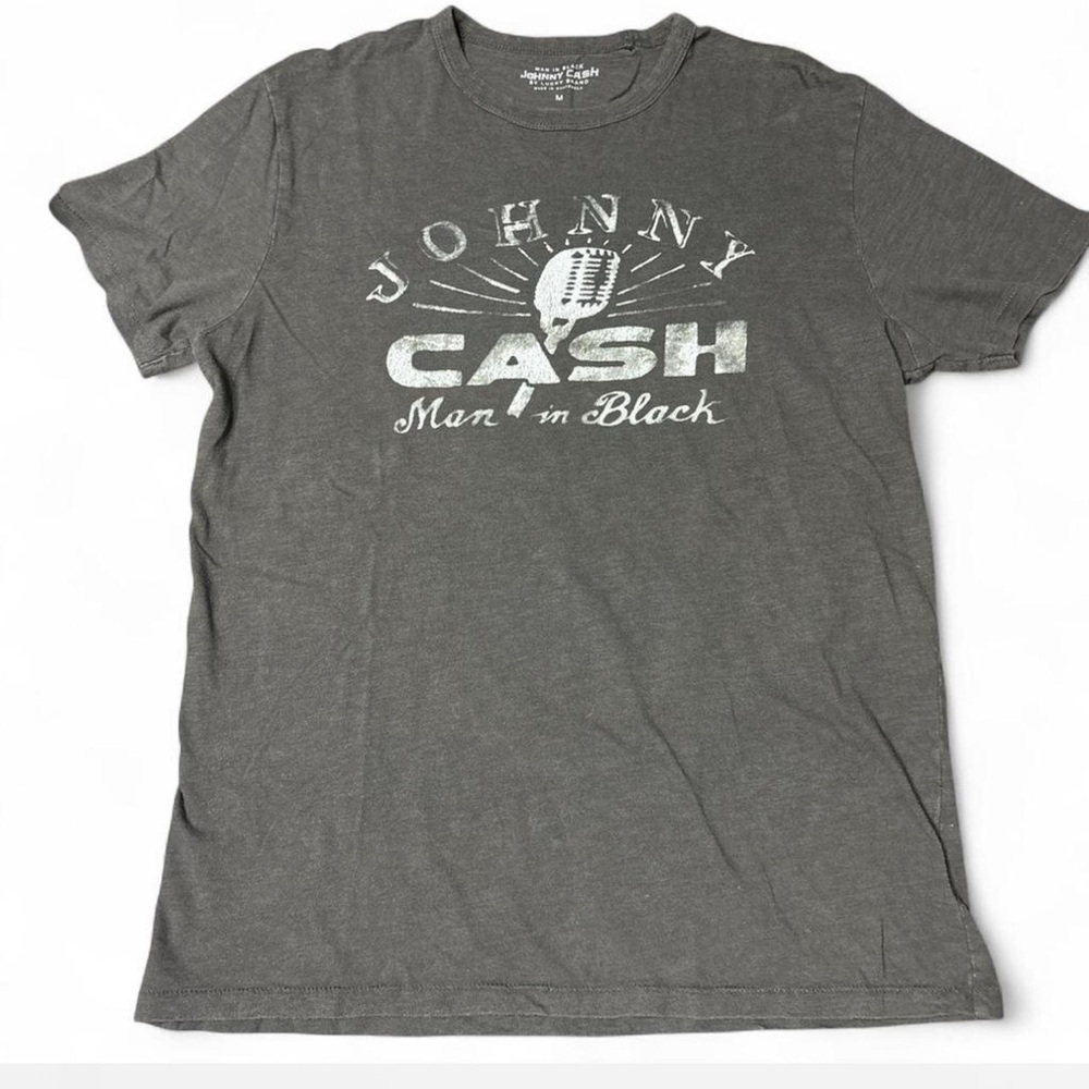Lucky Brand Gray Johnny Cash Tee